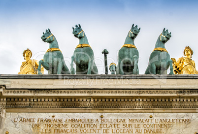 Quadriga on the Arc de Triomphe du Carrousel,Paris