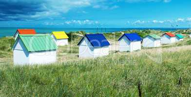 Colourful homes on a beautiful ocean coastline