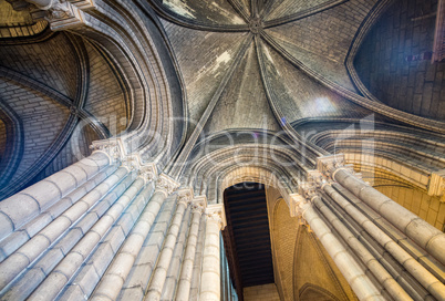 Notre Dame interior columns, Paris