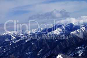 Hillside in snow