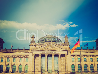 Retro look Reichstag Berlin