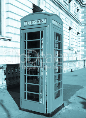 London telephone box