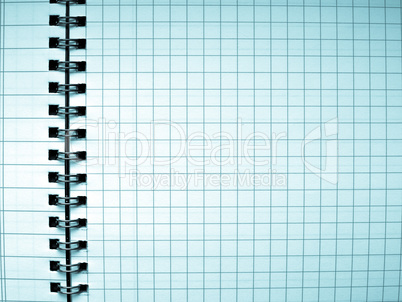 Blank notebook page