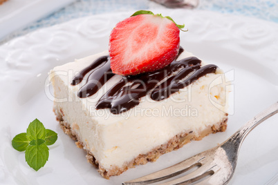 Strawberry Chocolate Cheesecake