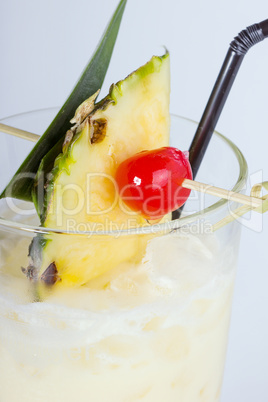 Pina colada cocktail