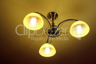 Beautiful chandelier with three plafonds