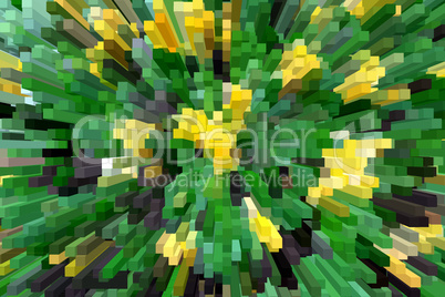 abstract background with green and yellow strips