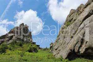 big rock in Carpathian mountains