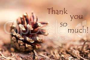 Fir Cone with Thank You so Much