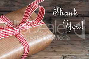 Rustic Gift with Thank You