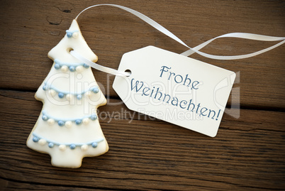 Blue Frohe Weihnachten as Christmas Greetings