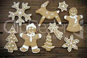 Gingerbread Cookies on Wood II