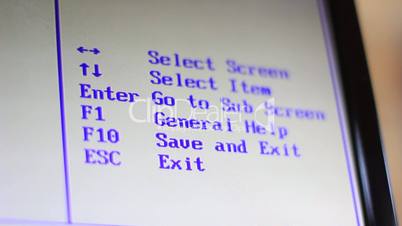 Computer screen data information