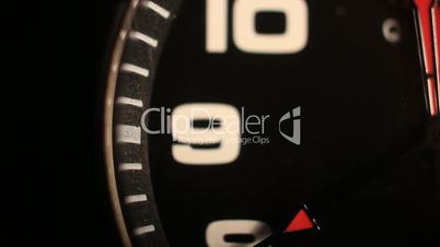 black clock with numbers