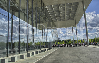 Modern architecture near Bundestag in Berlin