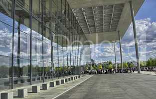 Modern architecture near Bundestag in Berlin