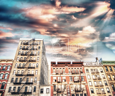 Typical buildings of Greenwich Village, New York