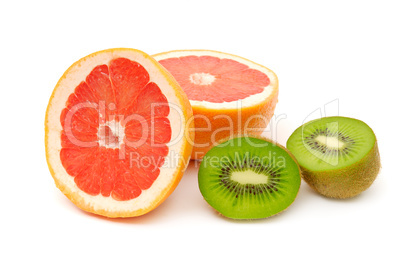 grapefruit and kiwi