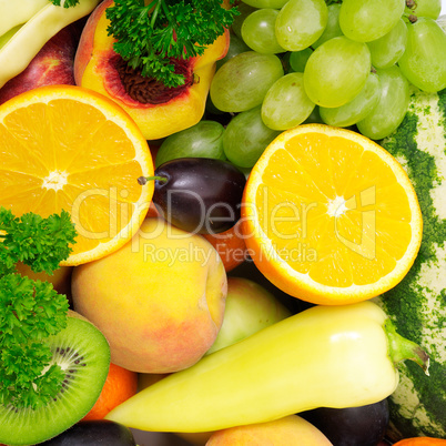 fresh fruits and vegetables