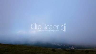 storm clouds. mountain landscape.