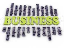 3d image Business concept word cloud background