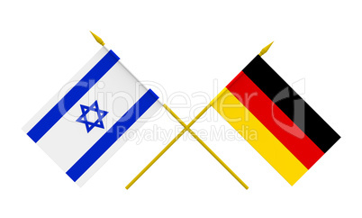 Flags, Germany and Israel