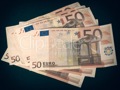 Retro look Euro note