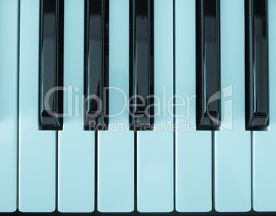 Music keyboard keys