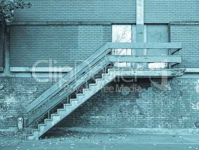 Old industrial stair