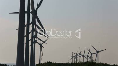 wind turbines generating clean power