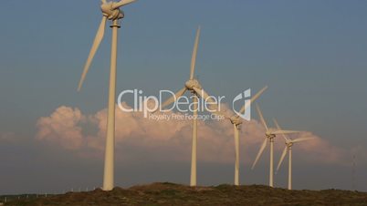 wind turbines generating clean power