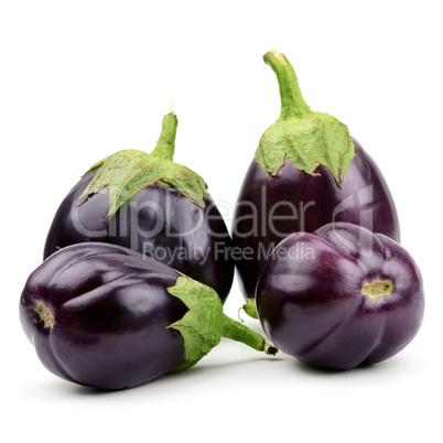 eggplants isolated on white background