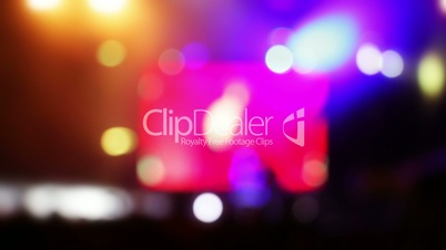 Lighting Effects at a Rock Concert. Defocused. Seamless Looped