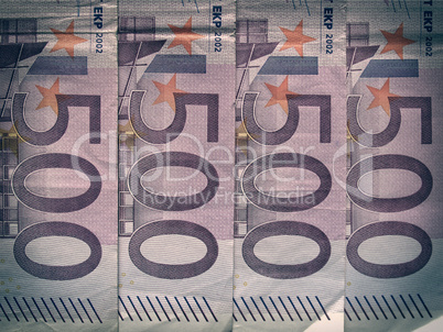 Retro look Euro note