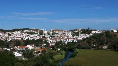 Panoramic View of Small Town,  Portugal