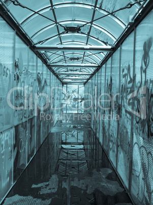 Bridge with graffiti Bridge with graffiti