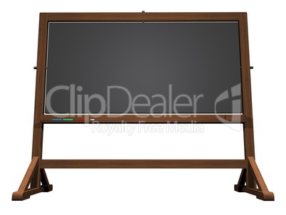 School blackboard - 3D render