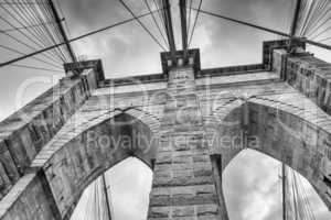 Central Tower of Brooklyn Bridge - NYC