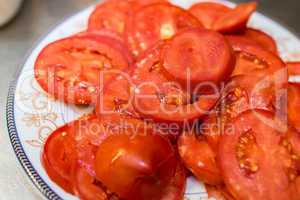 Dish of Fresh Tomatoes