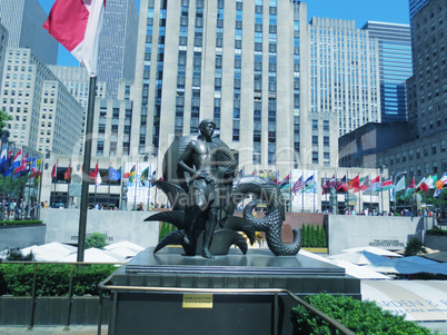 NEW YORK - JUNE 15: Rockefeller Center on June 15, 2013 in NYC.