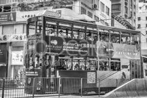 HONG KONG - MAY 11: Double-decker trams. Trams also a major tour