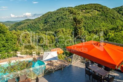 Pool over the campaign - Tuscany, Italy