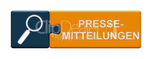 Puzzle Button blau orange: Pressemitteilungen