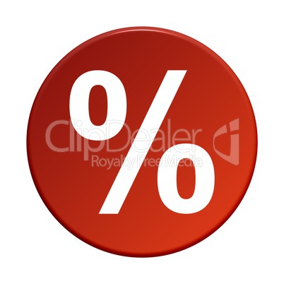 Button rund: Prozent