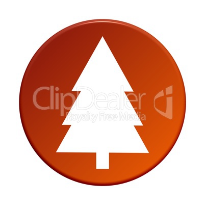 Button rund: Tannenbaum