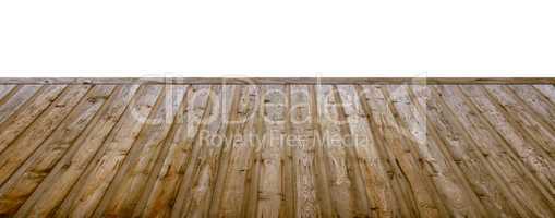 Holzfußboden mit freier Wandfläche