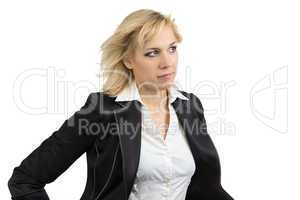Izolated portrait of business woman