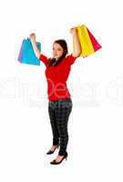Happy girl with shopping bag's.