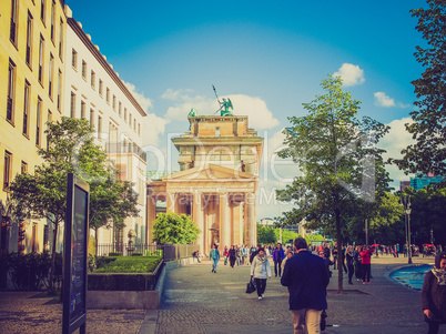 Retro look Brandenburger Tor Berlin