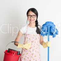 Asian Chinese woman housekeeping